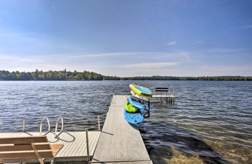 Lake Tomahawk House | Waterfront Lake Tomahawk Cabin with Game Room!