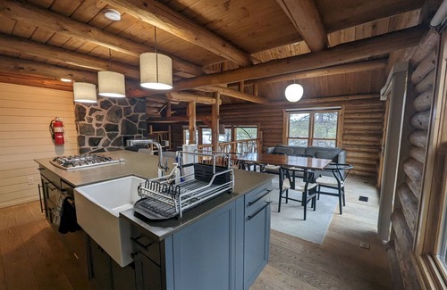 Grand Marais Cabin | Waterfront Log Cabin on Lake Saganaga with Motor Exempt Permit Available.