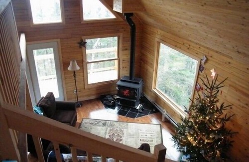 Glovertown Ski Chalet | Waterfront log chalet. The perfect getaway, a hidden gem.