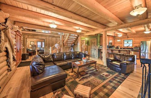 Troy Villa | Waterfront Log Home with 95 Acres on Yaak River
