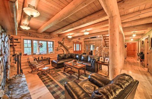 Troy Villa | Waterfront Log Home with 95 Acres on Yaak River