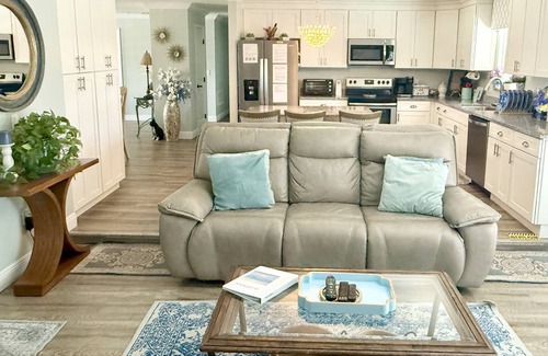 Merritt Island House | Waterfront Oasis w/Private Heated Pool & Dock