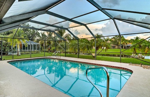 Port Saint Lucie House | Waterfront Port St Lucie Home with Lanai and Pool