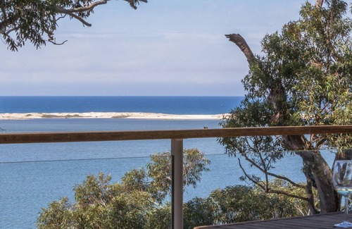 Smiths Lake House | Waterfront position with direct lake access, sandbar, ocean views.