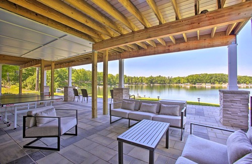 Traverse City Cottage | Waterfront Silver Lake Home w/Private 40 Dock!