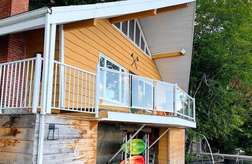 Potton Ski Chalet | Waterfront* SPA, Wood fireplace, Ski mountain