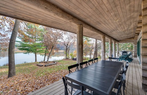Brodhead Cabin | Waterfront Sugar River Cabin w/Dock & Game Room!