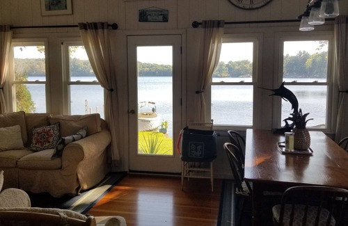 Douglas Cottage | Waterfront Sunrise Cottage with kayaks, canoes, and docks.