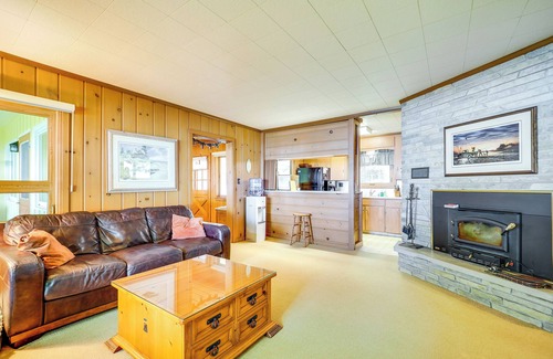Central Lake Cottage | Waterfront Torch Lake Cottage w/Dock & Fire Pit!