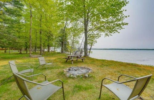 Central Lake House | Waterfront Torch Lake Cottage with Dock and Fire Pit!