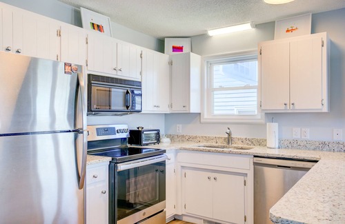 North Topsail Beach House | Waterfront duplex with sound views, community pool, deck, washer/dryer, AC