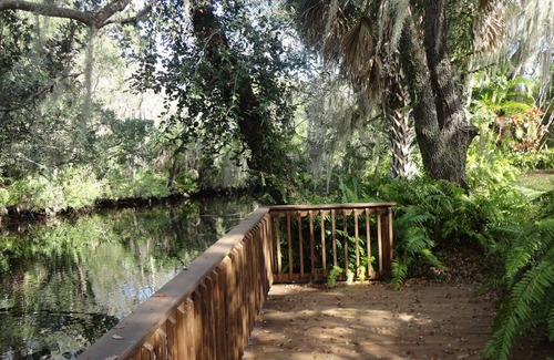 Warm Mineral Springs House | Waterfront Villa Manatee on Warm Mineral Springs *Pool *Deck