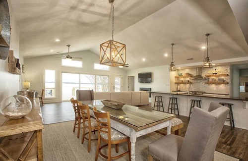 Mayhew House | WATERFRONT W/AMAZING OPEN WATER VIEW, BOAT DOCK W/SEATING, DECK WITH FIREPIT