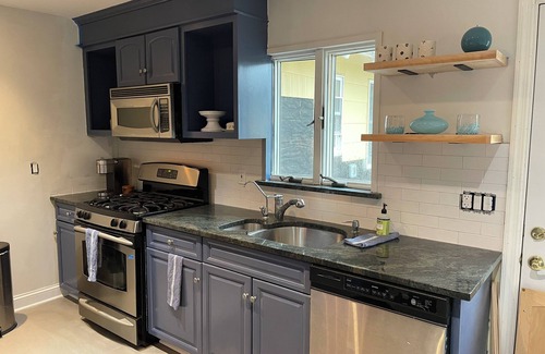 Culloden Shores House | We love well behaved dogs. Walk to everything from this well equipped compound.