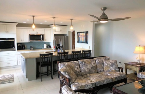 Estate Golden Rock Condo | WE SHELL SEA - 2 bed/2 bath beachfront condo- beach and pool.