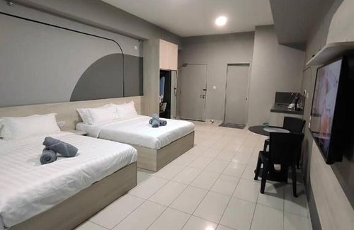 Tanjung Aru Apartment | We Stay Studio Room Aeropod Near Airport,KKCity,TgAru Beach-6Pax