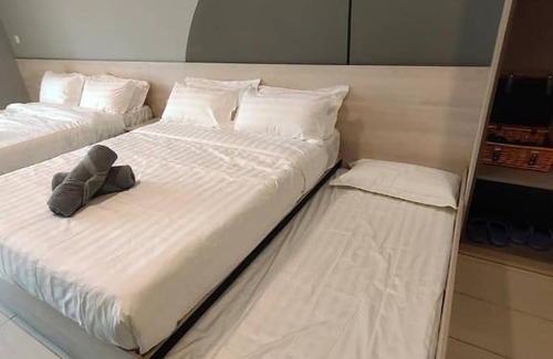 Tanjung Aru Apartment | We Stay Studio Room Aeropod Near Airport,KKCity,TgAru Beach-6Pax