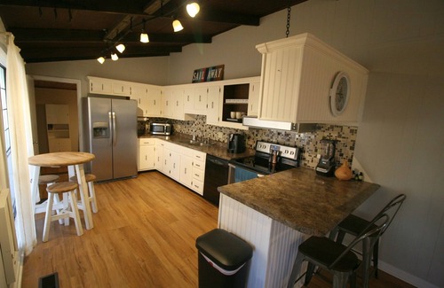 Centre House | Weiss Lake Site-Built Home on Seasonal Water with Boat Ramp and Private Dock