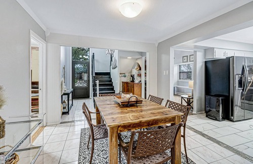 South Side House | Well-appointed home with a pool, children's items, fireplace, washer/dryer, & AC