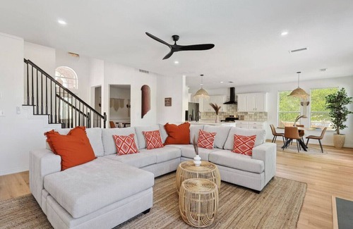 Sachse House | Wellness Oasis 5BR W Pool + Huge Yard + Fire Pit
