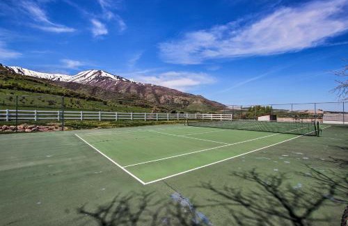 Wellsville House | Wellsville House with Mtn Views and Pickleball Court!