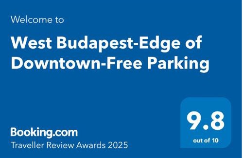 Ujlipotvaros Apartment | West Budapest-Edge of Downtown-Free Parking