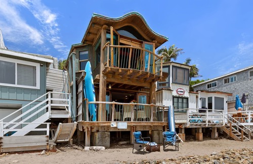 Montecito House | Whimsical Wave on Miramar Beach | One of a Kind Direct Beachfront Experience!