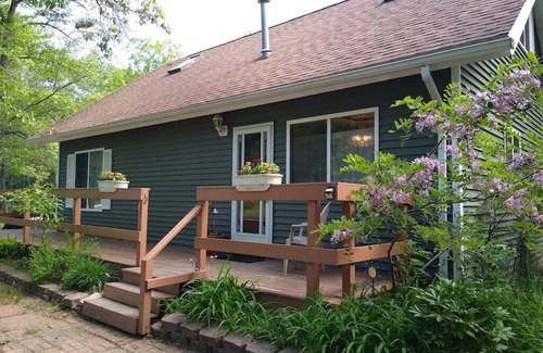 Caseville Cottage | ‘Whispering Oaks’ Cottage with Private Lake Access, Outdoor Fire Pit and More!