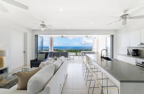 Prospect Villa | White 4 bedroom villa with amazing ocean views in a gated community in St James