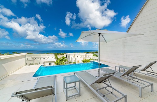 Prospect Villa | White 4 bedroom villa with amazing ocean views in a gated community in St James