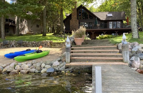 Crosslake Cabin | Whitefish Chain Lake Home with Beach + Sauna + King Beds + Kayaks +Paddle Boards