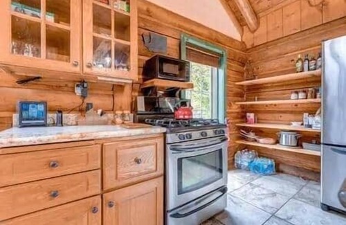 Lime Kiln Cabin | Whitehorse Mountain Retreat - Hot tub - Fireplace