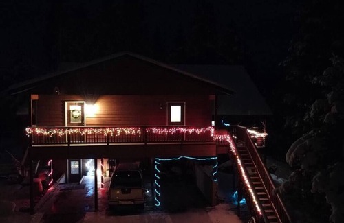 Seeley Lake Apartment | Whitetail View, Secluded, Hot Tub-Spectacular View.