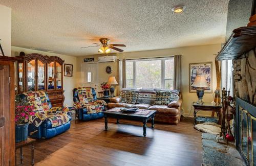 Qualla House | Whittier Vacation Rental Cabin with Private Hot Tub