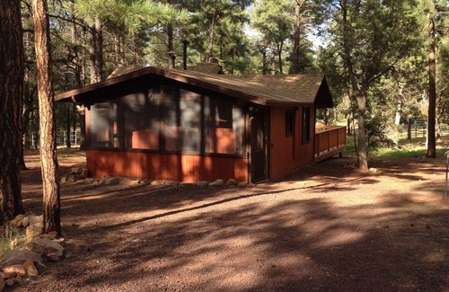 Show Low Cabin | Wild Saddle Ranch Cabin-Our gate opens to the Sitgreaves National Forest!