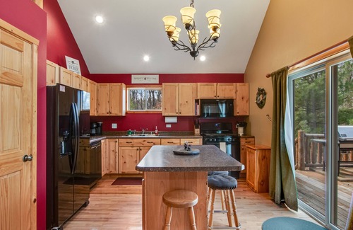 Nekoosa Cabin | Wilderness retreat near the lake with firepit, grill, large deck - dog friendly