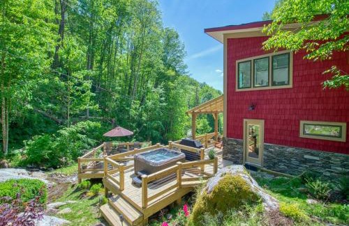 Hot Springs House | Windows Over Waterfalls