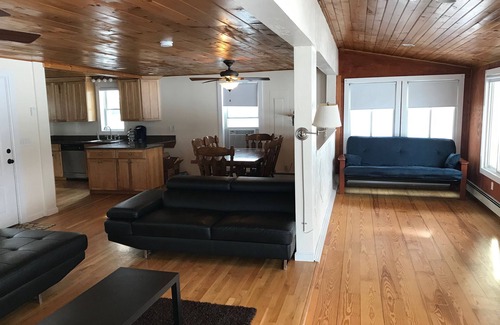 Alton Bay House | Winnipesaukee lakefront house includes slip, deck, hot tub & sleeps up to 11