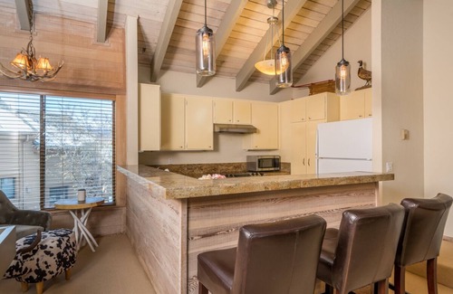 Sun Valley Condo | Winter Availability! Sunny slope-side Condo with Private Deck and WIFI, Near Dollar Mountain