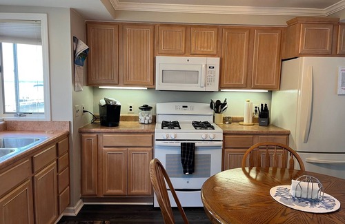 Cadillac House | Winter fun! Ice fishing, skiing, snowboarding or just relax by the fireplace!