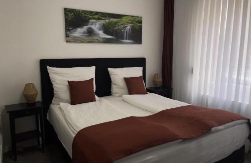Geisenheim Apartment | Winter Oase Beheizter Whirlpool Sauna und Kamin