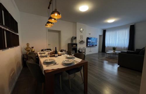 Geisenheim Apartment | Winter Oase Beheizter Whirlpool Sauna und Kamin