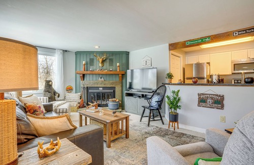 Nellysford Condo | Wintergreen Resort Condo: Deck & Golf Course Views