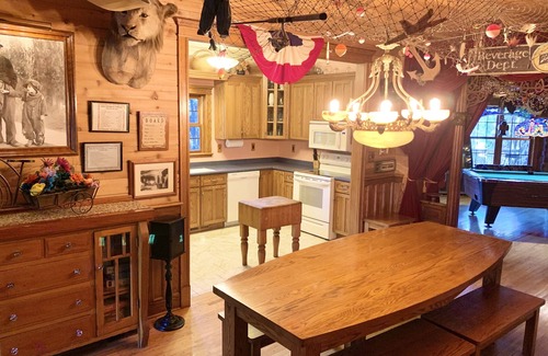 Fox Lake Cabin | Wisconsin lakefront vacation rental, pontoon boat pet friendly Lake House