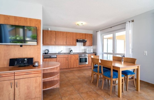 Leipheim Apartment | Wohnung F1 im Erdgeschoss Gemütlich im Mediterranen Stil Eingerichtet