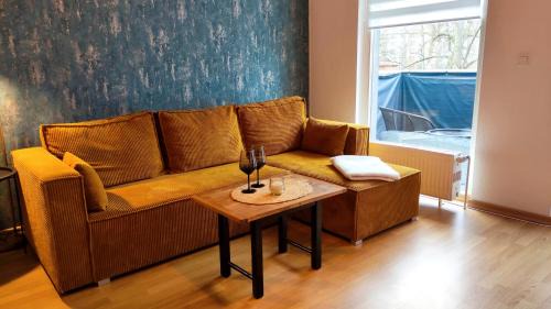 Bad Schmiedeberg Apartment | Wohnung im Herzen der Kurstadt Balkon, Küche,Blick ins Grüne