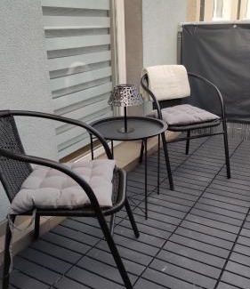 Bad Schmiedeberg Apartment | Wohnung im Herzen der Kurstadt Balkon, Küche,Blick ins Grüne