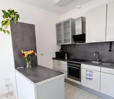Bad Muenster am Stein-Ebernburg Apartment | Wohnung mit Blick auf den Rheingrafenstein