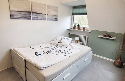 Ostenfeld Apartment | Wohnung Zwischen Nord- und Ostsee mit Fitnessraum