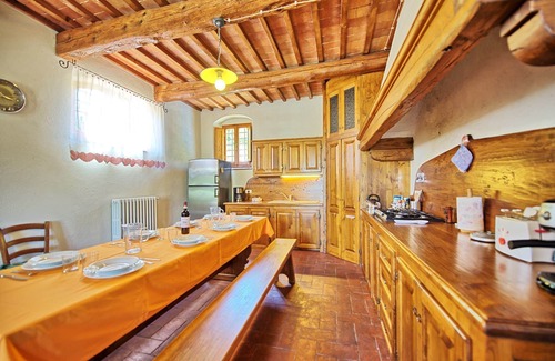 Sant'Andrea in Percussina Villa | Wonderful private villa with A/C, hot tub, WIFI, private pool, TV, panoramic view, close to Florence